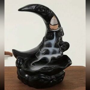 Black Moon Incense Holder Waterfall